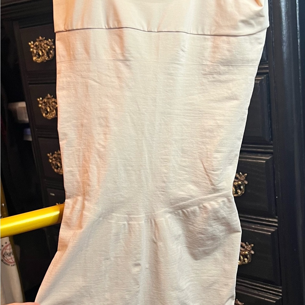 Stylish Cream Strapless Dress